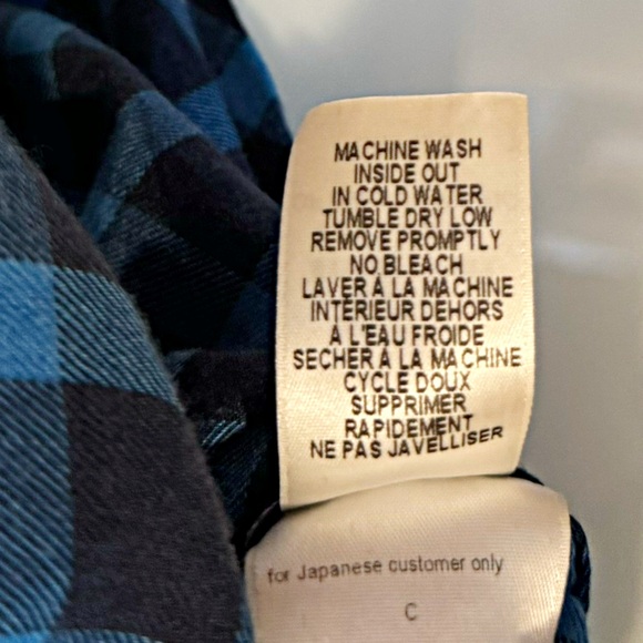 Frank & Eileen Women’s Barry Flannel Check Long Sleeve Shirt Blue & Black Size S - Picture 13 of 13